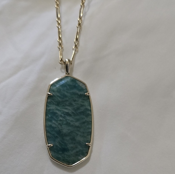 NWT KENDRA SCOTT FACETED NECKLACE 14K GOLD PLATED OVER BRASS GORGEOUS STONE - Picture 3 of 6